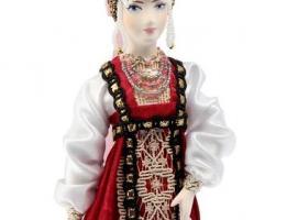 Сувенирная кукла Анастасия в национальн. костюме, Россия