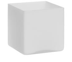 Ваза Белый куб матовая