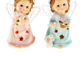 Сувенир световой Ангел-малыш с корзинкой роз, МИКС