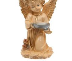 Статуэтка Ангел с чашей бежевый
