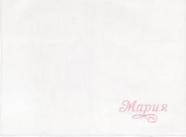 Платок носовой с вышивкой Collorista Мария, 28 х 28 см, хлопок