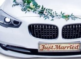 Наклейка на номер Just married