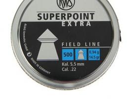 Пули RWS SUPERPOINT EXTRA острые, 5,5 мм, 0,94 г, 500 шт