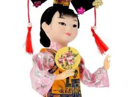 Кукла коллекционная Девочка-китаянка с веером
