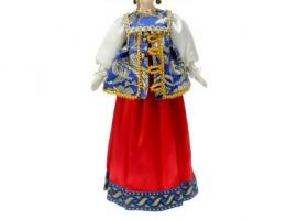 Авторская сувенирная кукла Девица в красном
