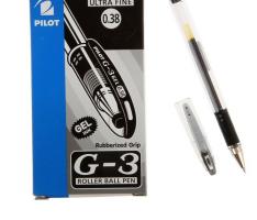 Ручка гелевая Pilot G3 0.38 мм стержень черный