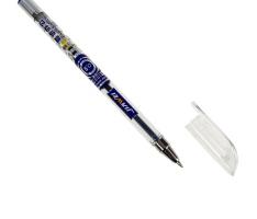 Ручка гелевая 0,5мм синяя Super, игольчатый пишущий узел