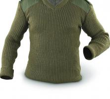 Акриловый оливковый свитер 