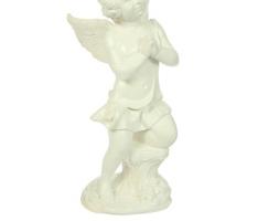 Статуэтка Ангел молящийся белый ассорти