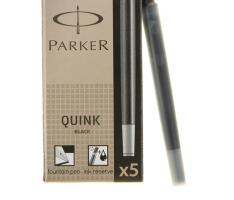 Картридж чернильный Parker для перьевой ручки с чёрными чернилами, 5шт