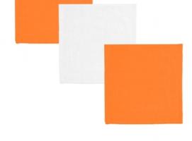 Наб. полотенец в коробке Collorista 3 пр. Orange-white 30*30 см - 3 шт, 100% хлопок, 340 гр/м2 7