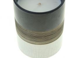 Свеча в керамической банке Белая берёза-молоко дерева, 400 мл
