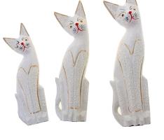 Набор кошек сувенирных Кошки на брюшке петельки, 3 шт
