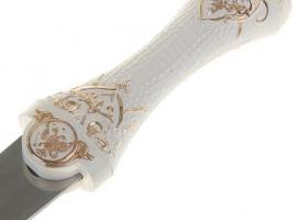 Сувенирное изделие кинжал «Императорский» резные ножны белый 36,5х4,2х2,2 см