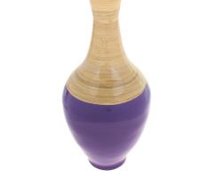Ваза интерьерная Фиолетовый глянец, из бамбука