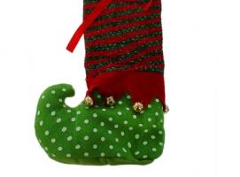 Мешок для подарков Сапожок с завязками, цвета МИКС