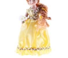 Кукла коллекционная Любава с букетом