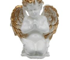 Статуэтка Ангел молящийся на коленях белый