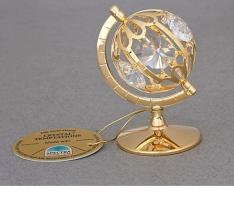 Сувенир на подставке Глобус с хрусталиками Сваровски