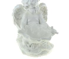 Статуэтка Ангел с лилией белый