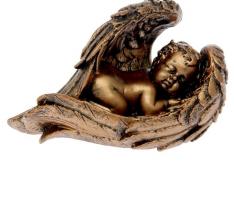 Статуэтка Ангел в крыле малая, бронза