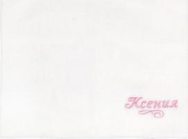 Платок носовой с вышивкой Collorista Ксения, 28 х 28 см, хлопок