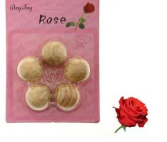 Арома-саше деревянные шарики (набор 5 шт), аромат роза