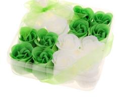 Мыльные лепестки (набор 16 шт) Кураж, цвет зелено-белый