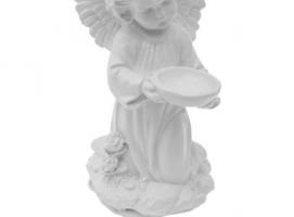 Статуэтка Ангел с чашей белый