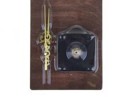 Набор: часовой механизм с подвесом, комплект стрелок витых золотых