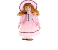 Кукла коллекционная Настенька в розовом платье