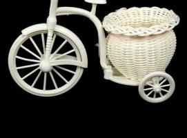 Корзинка декоративная Велосипед-кашпо горшочком