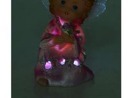 Сувенир световой Ангел в платьице со звёздочками МИКС