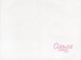 Платок носовой с вышивкой Collorista Ольга, 28 х 28 см, хлопок