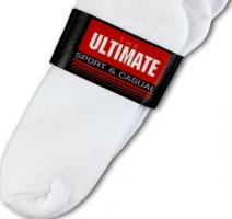 Белые короткие спортивные носки 