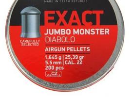 Пули JSB  EXACT JUMBO Monster DIABOLO, 5,52 мм, 1.645 г, 200 шт