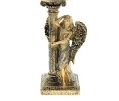 Статуэтка Ангел девушка у колонны бронза