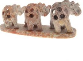 Сувенир Три слона из камня