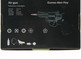 Револьвер пневматический BORNER Super Sport 708, кал. 4,5 мм (с картриджи 6 шт.), 8.4032, шт   14212
