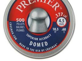 Пули пневм. Crosman Premier Domed, 4,5 мм., 10,5 гран (500 шт.)
