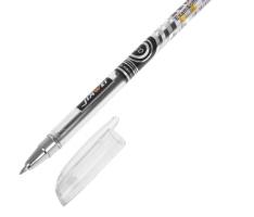 Ручка гелевая 0,5мм черная Super игольчатый пишущий узел JW-128