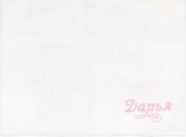 Платок носовой с вышивкой Collorista Дарья, 28 х 28 см, хлопок