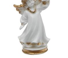 Статуэтка Ангел с фонарём малый, белый