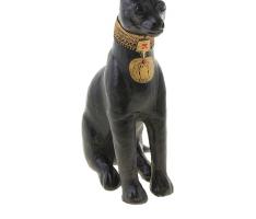 Сувенир Черный кот, обтянутый кожей
