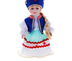 Кукла коллекционная Русская красавица в голубом кокошнике