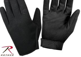 Легкие черные перчатки 