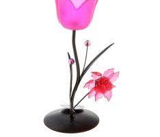 Подсвечник Весенний тюльпан, цвет розовый