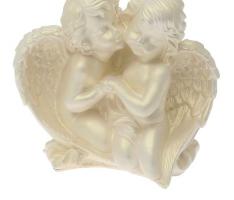 Статуэтка Ангелы влюбленная пара перламутровая