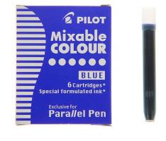 Картридж чернильный Pilot набор 6 штук для Parallel Pen (каллиграфия) синий IC-P3-S6